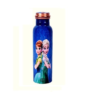 Qualité supérieure 1L Sport Bouteille D'eau Pur Cuivre Ayurveda Drinkware Bouchon Anti-Fuite Vente Chaude Gym Équipement De Plein Air Prix De Gros - Product Image 1