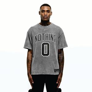 Fabricante de ropa personalizada para hombre 100% algodón de alta calidad lavado con ácido Premium serigrafiado camisetas - Product Image 1