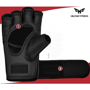 Guantes de cuero MMA de entrenamiento de alta calidad al mejor precio al por mayor nuevos guantes MMA elegantes - Product Image 2