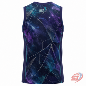 Camiseta de Baloncesto Personalizada por Sublimación, Ecológica, Antibacteriana, de Secado Rápido y Transpirable, Ropa Deportiva para Equipos, Fabricante OEM, Nebula Court - Product Image 2