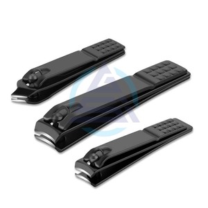 Juego de Cortaúñas de Acero Inoxidable Negro para Uñas de los Pies y Uñas Encarnadas Gruesas, Perfecto para Cortaúñas para Hombres y Mujeres - Product Image 1
