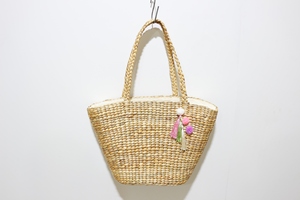 Paniers en jonc de mer faits à la main, jacinthe d'eau vietnamienne tissée, sac à main et sacs artisanaux en paille - Product Image 6