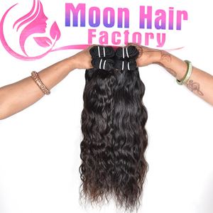 Vente en gros Produit original cuticule naturelle Aspect brut indien tempe faisceaux de cheveux humains ondulés dessinés doux soyeux en vente par Export - Product Image 6