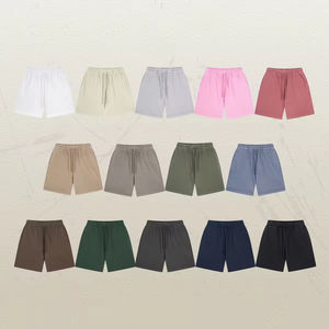 ชุดเซ็ตเสื้อยืดแขนสั้น2ชิ้นสำหรับผู้ชายชุดวอร์มสีล้วนสำหรับผู้ชายกางเกงขาสั้นลำลองตามสั่งฤดูร้อน - Product Image 1