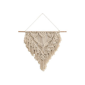 Tapiz de Pared de Macramé Estilo Boho Chic, Tapiz Tejido Bohemio de Algodón Natural, Decoración de Pared para el Hogar - Product Image 1
