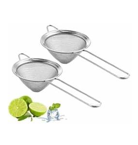 Passoire à cocktail en acier inoxydable de qualité supérieure, maille fine, passoire à nourriture et à thé, réutilisable et portable, petite passoire - Product Image 1