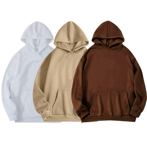 Vente en gros de nouveaux sweats à capuche 100% coton respirant séchage rapide nouveauté différentes tailles teint uni - Product Image 1