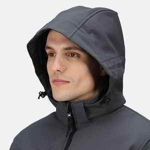 Chaqueta Softshell Ligera para Hombre con Capucha Impermeable, Ropa Deportiva Personalizada para Correr y Escalar, Tejido de Poliéster, Venta al por Mayor - Product Image 4