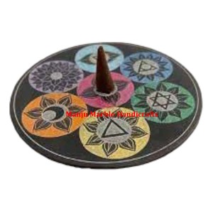 Brûleur d'encens et porte-bâton en stéatite de conception classique moderne de qualité supérieure indienne avec forme de tour pour article de cadeau religieux - Product Image 3