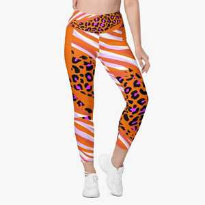 Mallas estampadas de cintura alta para mujer, pantalones de Yoga personalizados al por mayor, mallas ajustadas elásticas para gimnasio, ropa deportiva de secado rápido - Product Image 5