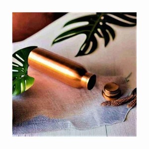 Pure copper <b>Metal</b> Water Bottle Top Selling 500ml Eco Friendly Ayurvedic Health Benefits Leak Proof Durable Design - Product Image 6