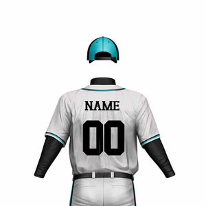 Uniforme de Béisbol Personalizado Cómodo con Estampado, Talla Grande para Adultos, Servicio OEM, Absorbe la Humedad, Transpirable, 100% Poliéster, Popular - Product Image 4