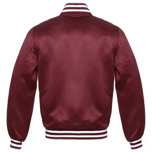 Veste d'université en satin pour hommes, faite sur mesure, comme une demande personnalisée, porter pour les sorties en plein air, vestes d'université avec votre logo - Product Image 2