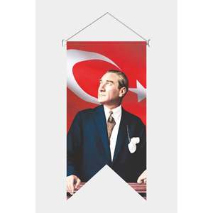 Drapeau personnalisé Atatrk Swallowtail, impression numérique, drapeau de plage, coton, nylon, plastique, polyester, matériau en fibre de verre, mât de drapeau personnalisé - Product Image 6