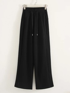 2025 femmes taille haute Baggy pantalons de survêtement gris jambe droite pantalon avec blanc cravate teinture Cargo Style automne tenue - Product Image 5