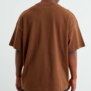 เสื้อยืดผู้ชายผ้าฝ้าย100% แอซิดพิมพ์ลายตัวยาวโอเวอร์ไซส์แบบสั่งทำใหม่ - Product Image 6