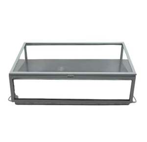 กล่องแก้วเหล็กสำหรับตกแต่งสวนกลางแจ้งทำด้วยมือแจกันตั้งพื้นมีลักษณะเป็นสีเทา - Product Image 4