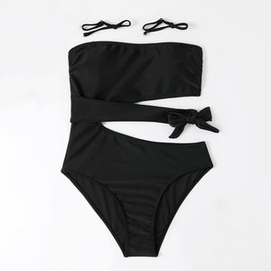 Best Trending Women <b>Plus</b> <b>Size</b> Three Piece Swimsuit <b>Bikini</b> Backless Animal Print High Waist Breathable Quick Dry Summer Beach - Product Image 5
