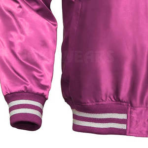 แจ็กเก็ตเลตเตอร์ผ้าซาตินแบบทนทานแจ็กเก็ตฤดูหนาวผลิตจากโพลีเอสเตอร์ - Product Image 5