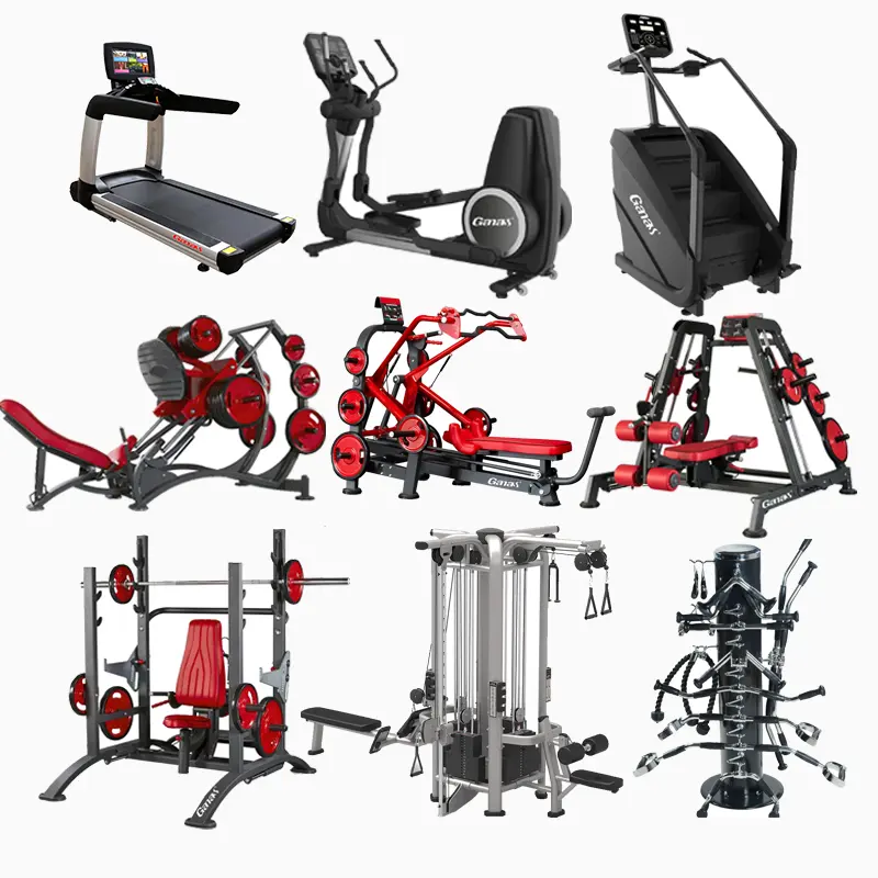 Equipamento de ginástica comercial luxuoso Ganas para academia, equipamento completo de ginástica para uso em esportes