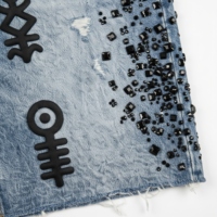 Shorts Bermuda en Denim Personnalisés pour Femme – Respirants, Écologiques, Séchage Rapide, Coupe-Vent, Motifs Floraux et Strass, Style Streetwear, Coupe Droite