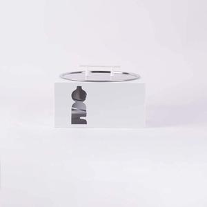 Support en métal avec revêtement blanc, élégant et moderne, casserole en acier inoxydable avec couvercle, chauffe-plats pour buffet - Product Image 3