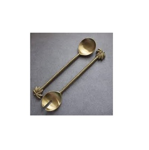 Cuchara de latón Mango simple para precio al por mayor Cuchara de latón de nuevo diseño para precio bajo - Product Image 5