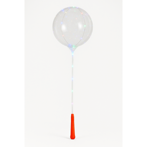 Luce a LED palloncini Bobo trasparenti maniglie colorate 100 pezzi Min per festa di nozze decorazione di laurea per Halloween - Product Image 2