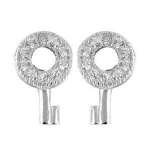 Boucles d'oreilles en argent 925 avec zircone cubique, bijoux en cristal étincelant pour femmes - Product Image 3