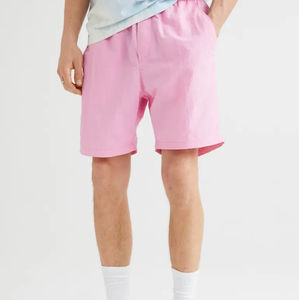 <b>Men's</b> Custom Logo Cotton Bermuda <b>Shorts</b> Breathable Quick Dry Casual Chino <b>Shorts</b> with Solid <b>Pattern</b> Wholesale OEM - Product Image 1