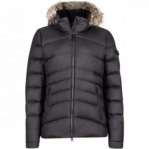 Logo sudadera algodón polar mujer cuello redondo suéter Jumper Oversize personalizado impresiones sudadera Puffer chaqueta bordado Clothin - Product Image 1