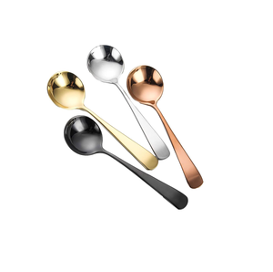 Vendedor caliente, cuchara de cena de latón de grado alimenticio, cubiertos de mesa grande para servir con cucharas para ensalada y sopa - Product Image 5