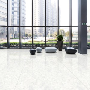 Vistaar Bianco Carrara 1200x1200mm Carreaux de sol GVT en porcelaine polie brillante en vrac - Product Image 1