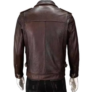 Chaqueta de Piel de Oveja de Primera Calidad con Forro Sherpa, Estampada, Transpirable, Ignífuga, con Ribete de Piel de Alto Rendimiento, para Todas las Temporadas, para Hombre - Product Image 2