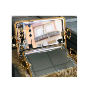 Nouveau design fantaisie Table à manger plateau décoratif plateau de service à thé et à café pour la maison hôtel station fournisseurs au meilleur prix - Product Image 3