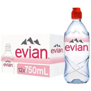 Eau minérale de source Evian 33cl Recharge en bouteilles PET - Product Image 1
