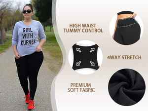 Paquete de 3 entrenadores de talla grande personalizados para mujer, corsé de entrenamiento para gimnasio, pantalones de Yoga, compresión de Abdomen, mallas moldeadoras de cintura alta para Yoga - Product Image 6