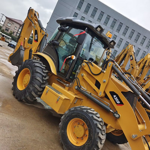 Chargeuse sur pneus CAT, chargeuse frontale jaune, moteur diesel, pelle rétrocaveuse et chargeuse frontale CAT - Product Image 4