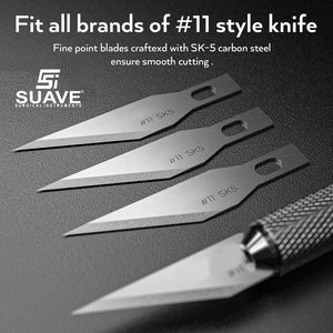 Hojas de bisturí quirúrgico de la más alta calidad de acero inoxidable, 6 uds., base de instrumentos quirúrgicos por SUAVE SURGICAL INSTRUMENTS - Product Image 2