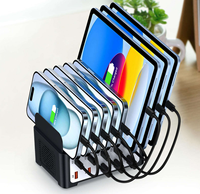 Nouvel article 2026 : Chargeur USB universel multi-ports 120W avec support, station de charge de bureau USB-C 10 ports pour la maison, le bureau et plus encore