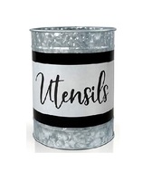 Support à ustensiles de cuisine en métal argenté, en forme d'outils de cuisson, pour comptoir de cuisine, idéal pour hôtels et usage domestique