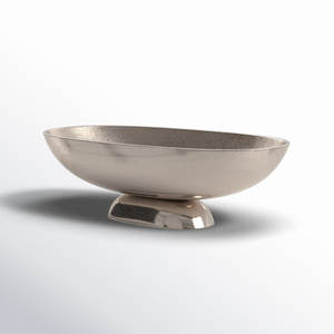 Bol décoratif en métal poli nickel de vente chaude beau design pour la maison hôtels utilisation de table bol de fruits pour les occasions d'événements - Product Image 1