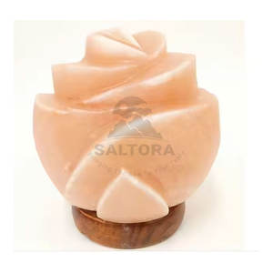 Lámpara de sal con forma de sal de bajo precio, el mejor Material, lámpara de sal con forma de flor, precio al por mayor, lámpara de sal - Product Image 3
