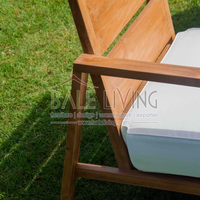 Offre Spéciale Soffa Bali, bois de teck minimaliste d'Indonésie pour la détente en plein air-Convient pour la maison et le salon