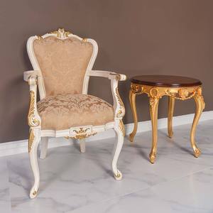 Silla de Comedor Delamo Classic Mahogany con Acabado Blanco - Product Image 1