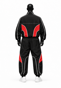 Vente en gros de survêtements coupe-vent légers et réversibles pour hommes, 100% nylon, streetwear, antibactériens, séchage rapide - Product Image 6