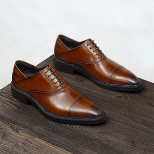Chaussures brogues en daim souple avec bords perforés et semelle légère, chaussures décontractées pour hommes, chaussures tendance - Product Image 3