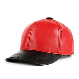 Rebajas de invierno, gorra de béisbol de cuero auténtico de Color caramelo rosa para hombres y mujeres, gorro cálido con lengua de pato para jóvenes, gorro Hip Pop para ropa informal - Product Image 1