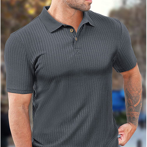Latest Men's High Quality 100% Cotton 200 GSM OEM Gritstones <b>Black</b> Anthramel White Grey Colorblock Half Sleeves Polo <b>T</b> <b>Shirt</b> - Product Image 6
