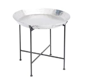 Table d'appoint décorative en métal galvanisé pour le salon de l'hôtel et le restaurant Table d'appoint en métal nickelé de qualité supérieure - Product Image 2
